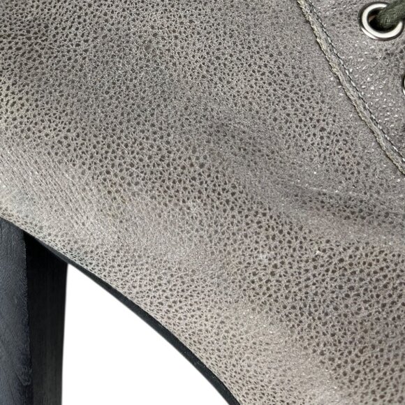 Jeffrey Campbell Havana Last Lita Greige Leather Upper Ankle Booties Size 6.5 M - Picture 14 of 16
